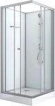 Sanotechnik Komplettdusche FORTE, BxT: 80x80 cm, Einscheibensicherheitsglas,