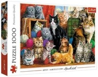 Trefl GmbH Puzzle Puzzles - "1000" - Katzentreffen, 1000 Puzzleteile