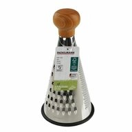FACKELMANN Multireibe Eco Nature konisch 23 cm, Edelstahl, Holz