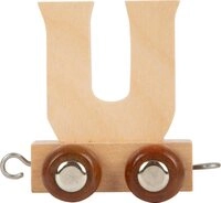 Small Foot Spielzeug-Zug Buchstabenzug Namenszug U natur Dekozug, Holz, (Set,...