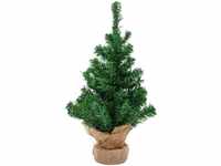 Trend Line Christbaumschmuck Mini Weihnachtsbaum im Jutesack 60 cm