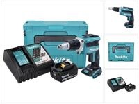 Makita Akku-Trockenbauschrauber DFS 452 RF1J Akku Schnellbauschrauber 18 V...
