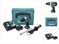 Makita Akku-Schlagbohrschrauber DHP 458 RG1J Akku Schlagbohrschrauber 18 V 91...