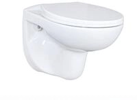 Belvit Tiefsp&uuml;l-WC EGWWC01, Sp&uuml;lrandloses Wand-WC mit Softclose-Deckel, aus