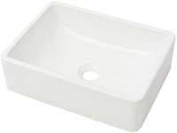 vidaXL Waschbecken NA Waschbecken Badezimmer Aufsatzwaschbecken Keramik Wei&szlig;
