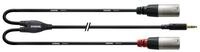 Cordial Audio-Kabel, CFY 3 WMM Y-Adapterkabel 3 m - Insertkabel