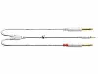 Cordial Audio-Kabel, CFY 3 WPP-SNOW Y-Adapterkabel 3 m - Insertkabel