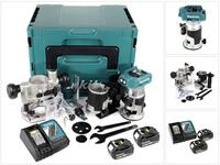 Makita Oberfr&auml;se DRT 50 RTJ X2 18 V Li-Ion Akku Brushless Multifunktionsfr&auml;se...