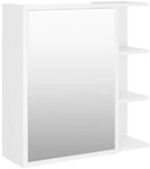 vidaXL Badezimmerspiegelschrank Bad-Spiegelschrank Wei&szlig; 62,5x20,5x64 cm