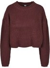 URBAN CLASSICS Rundhalspullover Urban Classics Damen Ladies Wide Oversize Sweater