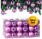 Casaria Weihnachtsbaumkugel (54 St), Weihnachtskugeln 54er Set Weihnachtsbaumkugeln