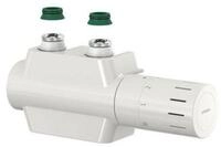 Flamco Infrarotheizung Flamco Einrohr-Ventilarmatur VARIODESIGN wei&szlig;, mit