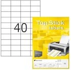 TopStick Etiketten 8698 Universal - 52,5 x 29,7 mm - wei&szlig; - 4.000 St&uuml;ck