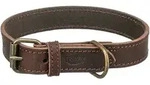 TRIXIE Hunde-Halsband Rustic Fettleder-Halsband - dunkelbraun - 48&ndash;56 cm/30 mm,