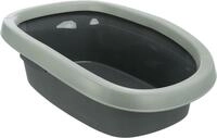TRIXIE Katzentoilette Katzentoilette Carlo - anthrazit/grau-gr&uuml;n - 38 &times; 17 &times;...
