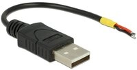 Delock Delock USB-Kabel USB 2.0 USB-A Stecker, offene Kabelenden 0.10 m Schw