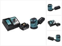 Makita Exzenterschleifer DBO 180 RT1 Akku Exzenterschleifer 18 V 125 mm + 1x Akku 5,0