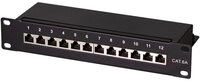 LogiLink NP0052B Netzwerk-Patch-Panel (Patchpanel 10" Einbau Kat.6A STP 12 Ports
