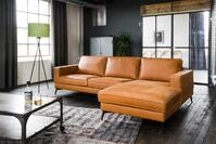 KAWOLA Ecksofa BLOOM, Couch L-Form rechts oder links Leder verschiedene Farben