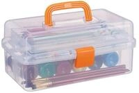 relaxdays Aufbewahrungsbox mit 9 F&auml;ch, orange