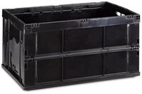 relaxdays Klappbox stabil, schwarz