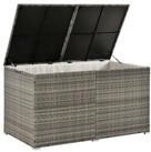 Juskys Auflagenbox Ikaria, aus Polyrattan, mit Deckel, Hubautomatik und...