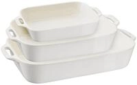 Staub Auflaufform Ofenformenset 3-tlg. Keramik, rechteckig, Keramik