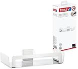 tesa Duschablage DELUXXE Duschkorb ohne Bohren - 5,2 cm : 26,75 cm : 11,6 cm, Packung