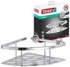 tesa Duschablage ALUXX Duscheckkorb ohne Bohren - 9,2 cm : 25,0 cm : 12,5 cm, Packung