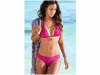 s.Oliver Triangel-Bikini-Top Spain, mit Raffung und Doppelträger, rosa