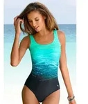 LASCANA Badeanzug mit Batikprint und Shaping-Effekt