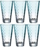LEONARDO Longdrinkglas OPTIC, 6-tlg., Glas, 300 ml, 6-teilig