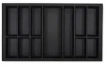 SO-TECH&reg; Besteckeinsatz ORGA-BOX VII schwarz f&uuml;r z.B. Sch&uuml;ller und Schr&ouml;der