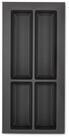 SO-TECH&reg; Besteckeinsatz ORGA-BOX&reg; VII Besteckeinsatz basaltgrau mit Softtouch