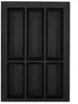 SO-TECH&reg; Besteckeinsatz ORGA-BOX VII schwarz f&uuml;r z.B. Sch&uuml;ller und Schr&ouml;der
