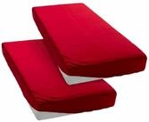 OTTO home Spannbettlaken PAPRIKA, Microfaser-Jersey, Gummizug: rundum, (2 St&uuml;ck),