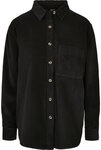 URBAN CLASSICS Langarmhemd Urban Classics Damen Ladies Corduroy Oversized Shirt