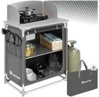 tectake Campingtisch Campingk&uuml;che Premium mit Aluminiumgestell und 2 F&auml;chern