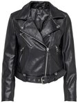 ONLY Lederimitatjacke ONLVERA FAUX LEATHER BIKER CC OTW mit Biker Details