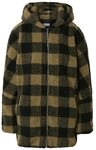 URBAN CLASSICS Winterjacke Urban Classics Damen Ladies Hooded Oversized Check...