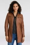 Mauritius Ledermantel Bente 2-in-1-Lederjacke mit abnehmbarem Kapuzen-Inlay aus