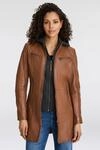 Ledermantel MAURITIUS "Bente", Damen, Gr. M/38, braun (cognac), Obermaterial: 100%