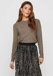 ONLY Rundhalspullover ONLRICA LIFE L/S PULLOVER KNT NOOS Materialmix, regular fit