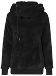 URBAN CLASSICS Rundhalspullover Urban Classics Damen Ladies Long Teddy Hoody...