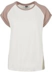 URBAN CLASSICS Kurzarmshirt Urban Classics Damen Ladies Contrast Raglan Tee...