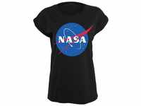 MisterTee T-Shirt MisterTee Damen Ladies NASA Insignia Tee (1-tlg), schwarz