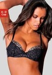 LASCANA Push-up-BH mit B&uuml;gel im angesagten Leo-Look, sexy Dessous
