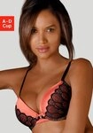 LASCANA Push-up-BH Belinda Cups aus sch&ouml;ner Satinware mit Spitze &uuml;berzogen,...