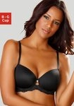 LASCANA Schalen-BH mit nahtlosen Cups und h&uuml;bschem Spitzenr&uuml;cken, Dessous