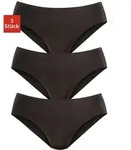 LASCANA Jazz-Pants Slips aus hochwertiger Modal-Qualit&auml;t (3er-Pack) schwarz 40/42